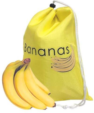 Banana & Lettuce Bag, Reusable Banana Bags For Fridge, 28 X 39 X 1cm Washable Drawstring Design Storage Bag, Durables Vegetable Keeping Bag Prevents Odor For Fruits And Vegetables