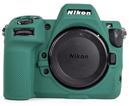 MUZIRI KINOKOO Silicone Case for Nikon Z8, Green, Soft Rubber, Water Repellent, 2mm Thick, Anti-Slip Design