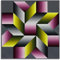 LATAFA Victor Vasarely Poster Abstrakte Malerei Victor Vasarely Leinwand Wandkunst Victor Vasarely Drucke Für Home Wanddekoration Bild 40x40cmx1 Kein Rahmen