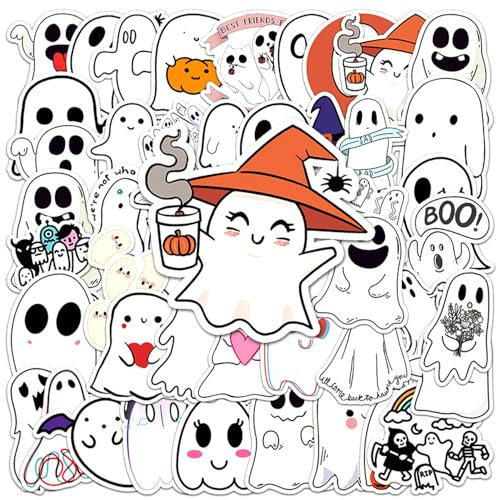 YSJCHEBS 150 Fogli di Adesivi Graffiti Spaventosi, Adesivi di Halloween, Set di Decorazioni di Adesivi, Adesivi Impermeabili per Cartoni Animati, Adesivi per Notebook da Skateboard