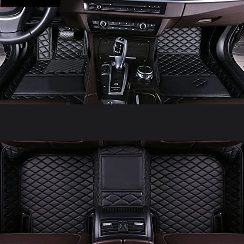 DZSFDGDDFGD Autoteppich Fußmatten Für 3er E90 E91 E21 E91 E92 F30 G20 2008 2011 2017 Leder Auto Fußmatten Fußpolster Teppiche Nach Maß(Schwarz)