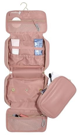 Stackers Kulturbeutel aus recyceltem Nylon, zum Aufhängen, Rosa