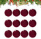 Adornos para árboles de Navidad,Bolas de Navidad rojas | 12 bolas de terciopelo grandes - Adornos irrompibles para árboles de Navidad, bolas grandes de adornos navideños de 2,4 pulgadas/6 cm para deco