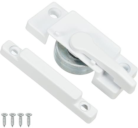 PATIKIL Window Sash Locks, Zinc Alloy Cam Action Window Locks with Keeper Diecast Window Latches Replacement for Vertical & Horizontal Sliding Windows Security (Side Hole)