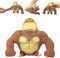 Herbst Estrés Gorilla, Funny Brown Monkey Stretch Gorilla Goma Mono Squishy Monkey Splash Stress Mono para adultos y niños para regalo de cumpleaños amigo fiesta regalo