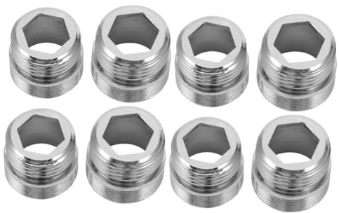 Uonlytech 8stücke Wasserhahnadapter Für Gartenschlauch Hochwertige Kupfer-adapter Für Küchenarmaturen Und Korrosionsbeständig Passgenau Und Auslaufsicher Für Gartenbewässerung Und