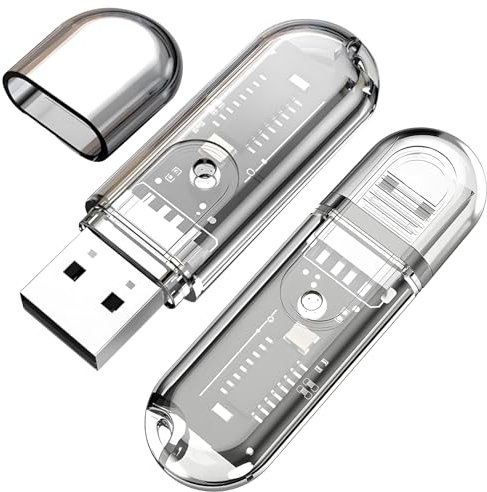 USB Bluetooth Adapter 2 Stück Auto Adapter Bluetooth, USB 5.3 Plug-and-Play, Klare Klangqualität, Geeignet für Lautsprecher, Computer und Autos