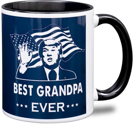 decorluxes Taza de café divertida de 325 ml, regalo para el día del padre, cumpleaños para papá, papá o papá de hijo, hija o esposa (abuelo)