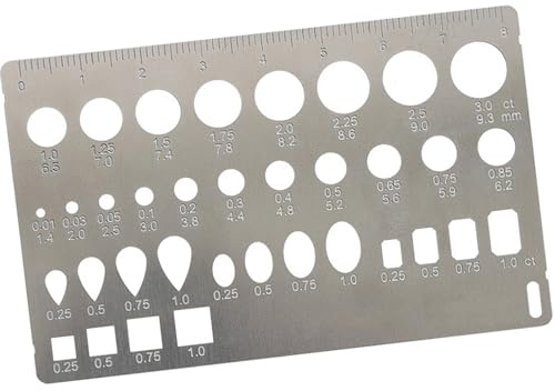 Diamant-Messschieber aus Edelstahl für Juweliere und Gemmologen für hochpräzise Schmuckherstellung