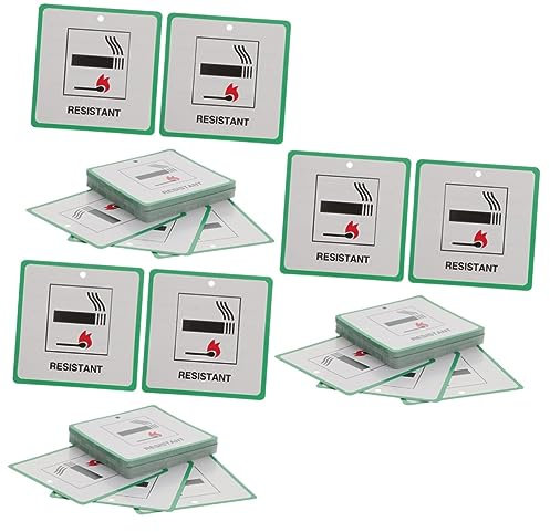 Ciieeo 3 Sätze Brandschutzschild Brandschutzwarnschilder Für Möbel Brandschutz-warnschild Brandschutzetiketten Brandschutzaufkleber Beschichtetes Papier 50 Stück * 3