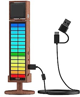 Soundkarten-Kit, RGB Umic Nieren-Kondensator-USB-Mikrofon for PC, Laptop, Smartphone(RGB Mic with Stand)