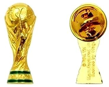 WM Pokal Pin Anstecker WM 2026 Cup Pin 2,5cm - Offizielles Lizenz Produkt | Fussball WM Pokal