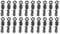 Bank Tackle Quick Change Rig Swivels Sizes 8, 11 and 16 Carp Fishing Terminal Tackle Black (x 20 Pack, Size 8 Standard)