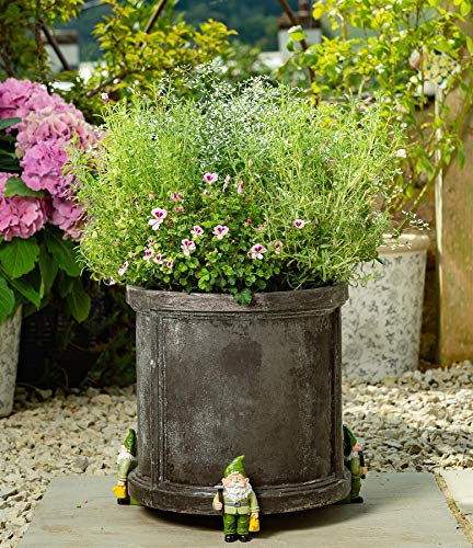 Potty Feet Gnome with Watering Can Figures Plant Pot Feet - Planter Support - Handmade Decorative Ornaments - 3pcs
