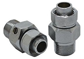 HOMEBASE 2X Heavy Duty Chrome Radiator Central Heating Isolating Valves