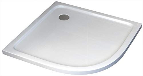 Piatto doccia semicircolare - 90 x 90 cm e Piletta di Scarico