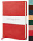 Beechmore Books Notizbuch liniert - A5, Rot I Premium Hardcover Journal Buch aus veganem Leder, 120gsm creme Papier, inkl Geschenkbox, für Schriftsteller, Journalisten, Meetings & Studenten