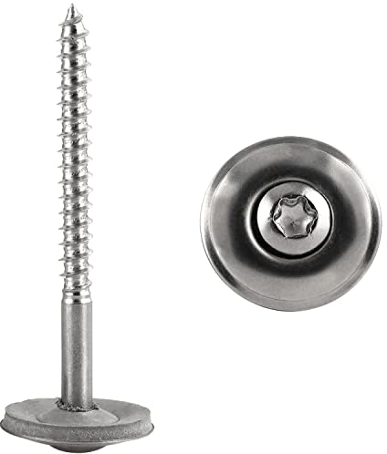 Spenglerschrauben 4,5x80 mit EPDM-Dichtscheibe Ø 20mm Edelstahl A2 TORX (50 Stück) DIN 7995 FASTON®