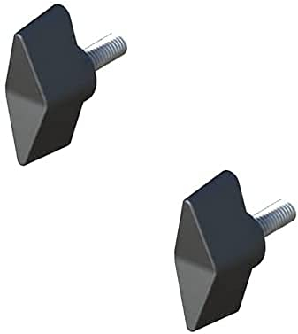 cyclingcolors Tragegriff mit Verriegelung, M6 x 50, Packung mit 2, 3701260820625, Schwarz, M6x50