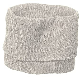 Disana SCHLAUCH-SCHAL Baby & Kinder - 100% Bio-Merino – angenehm wärmend & super weich - unisex 1 – 12 Jahre – nachhaltig & fair – besonders leicht & dünn - made in Germany | Grau-Natur Gr. 1