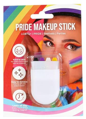 Pride Face Paint, nicht-binärer Flaggen-Gesichtsbemalungsstift für Stolzveranstaltungen, LGBTQ+ Pride-Make-up-Farbe