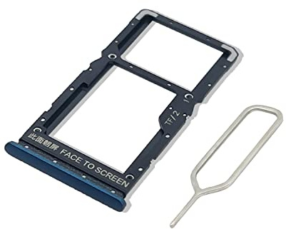 Eonpam Tarjeta SIM Bandeja para (Xiaomi Redmi Note 10 5G) Calidad Original Reemplazo Ranura Tarjeta SD Bandeja con Pin Tarjeta SIM(Azul)