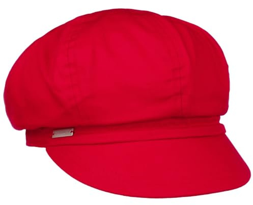 Seeberger Azalee Newsboy Cap Women - Cotton Summer with Peak, Lining Spring-Summer