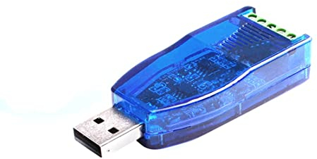JZK USB auf RS485 RS422 Konverter-Adapter mit Anzeigelicht, kompatibel mit Windows 10, 8, 7, XP, Vista, Linux und Mac OS