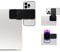 MOFT Magnetic Laptop iPhone Holder, Slim Foldable Adjustable Phone Monitor Side Mount for Laptop, Portable Computer Expansion Bracket (Black)