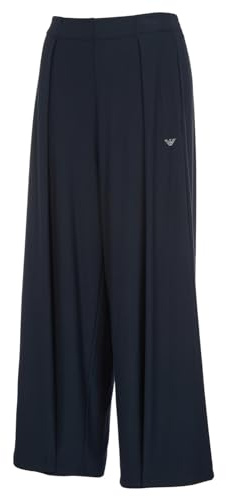Emporio Armani Damen Emporio Armani Women's Loose Fit Viscose Fleece Sweatpants, Marine, S EU
