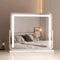 EMKE Hollywood Spiegel mit 3 Lichtfarben, Schminkspiegel mit Beleuchtung, 2-in-1 Tischspiegel & Wandspiegel, Schminktisch Spiegel, Einstellbare Helligkeit mit Memory-Funktion 60x52cm (Weiß)