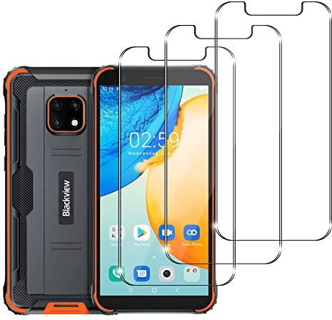 [3 Pièces] Verre Trempé pour Blackview BV4900 Pro, HD Verre Film & 9H Vitre Protection, Anti-rayures Film de Protection D'écran, [Sans Bulles] Film de Protection Écran pour Blackview BV4900 Pro,