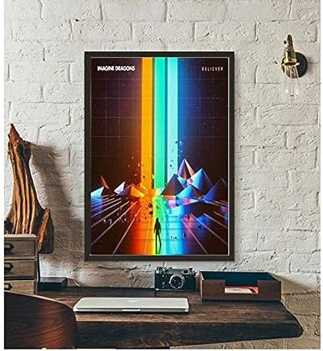 Poster Imagine Dragons Music Group Poster, Foto, Porträt, Bilder, Wandkunst, Leinwand, Malerei, Poster Und Drucke, Heimdekoration 50X70Cm Kein Rahmen