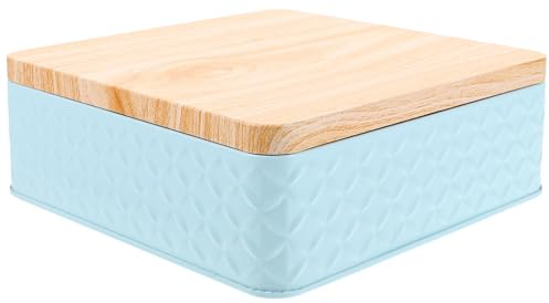 Gatuida Keksdose Aus Quadratische Blechbox Rustikales Design Zur Aufbewahrung Von Snacks Geschenkdose Für Veranstaltungen