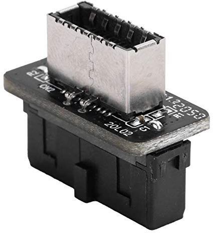 Puerto de Enchufe del Zócalo del Panel Frontal de la Placa Base USB3.0 19P 20P a TIPO E Accesorios de Computadora Panel Frontal de la Placa Base B550 Usb C Adecuado para Placa