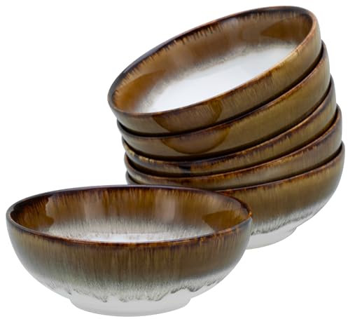 CreaTable, 21695, Serie Cascade, 6-teiliges Geschirrset, Smoothie Bowl Set aus Steinzeug, spülmaschinen- und mikrowellengeeignet, Qualitätsproduktion