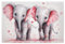 artboxONE Poster 60x40 cm Für Kinder Herzige Elefanten Zwillinge - Bild Zwillinge babyzimmer Elefant