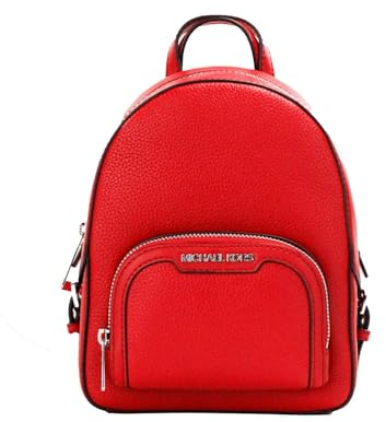 Michael Kors Jaycee XS Mini Convertible Backpack MK Signature Crossbody, hellrot, One size