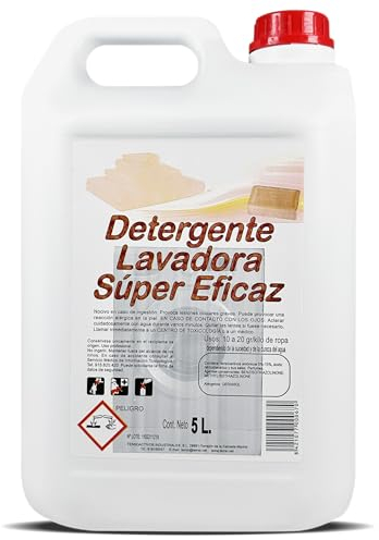 Flüssigwaschmittel für weiße und farbige Kleidung, 5 l, hochwirksam, weiße Kleidung, farbige Kleidung