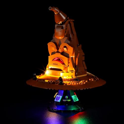 YEABRICKS LED Licht für Lego-76429 Harry Potter Der Sprechende Hut Bausteine Modell (Lego Set Nicht enthalten)
