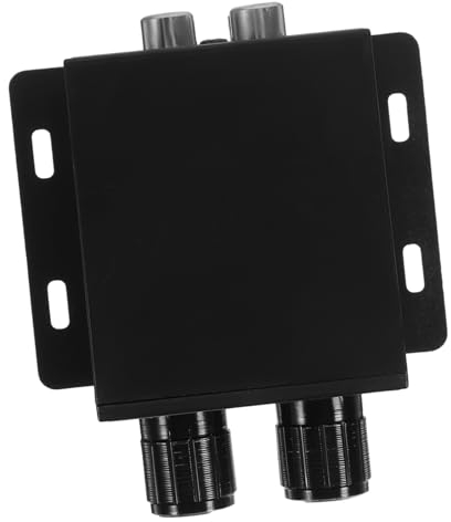 SOLUSTRE Auto Bassknopf Lautstärkeregler Für Car-Audio Verstärker Einstellbarer Audio Potentiometer Mit Basskontrolle Und Videoverstärker Für Hochauflösende Wiedergabe Im Fahrzeug