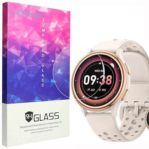 Blueshaweu 3 Pièces Protection Écran pour HaSaKei G53 Verre Trempé,Protecteur D'écran Verre Trempé pour HaSaKei G53 1.27 Pouces Smart Watches (3 Packs)