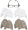 ZGDEIWGF 8 Piezas Alas de Gafas de Seguridad, Gafas de Protección para los Ojos, Pivote de Gafas, Protectores Laterales de Gafas de Seguridad