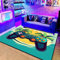 YATOLA Area Rug Game Console for Bedroom Sofa Playroom Gaming Geometric Bedside Rugs Gamer Decorative Floor Mat Carpet Boys Room Decor Video Game Printed Non-Slip Kids Casual Rugs (Green, 80x120cm)