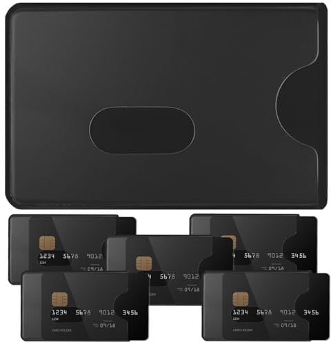GZDAOXIA 6 pièces Etui Carte bancaire,Porte Carte Anti RFID et NFC,Protege Carte bancaire,Etui Carte bancaire Anti piratage,protège Carte,pour Carte Bancaire,Carte de Transport Public
