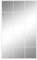 ESPEJO HIERRO CRISTAL 90X2X150 VENTANA BLANCO