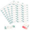 Aufkleber Schön Dass Du Da Bist, 96 Stück Rechteckig Sticker Schön Dass Du Da Bist, Eukalyptus Gastgeschenke Sticker, Pralinenaufkleber für Hochzeit Geburtstag Taufe Kommunion Deko (5 x 1,8cm)