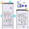 Batterie compatible pour Samsung Z FOLD 4 EB-BF936 + EB-BF937 SM-F936B + kit tournevis