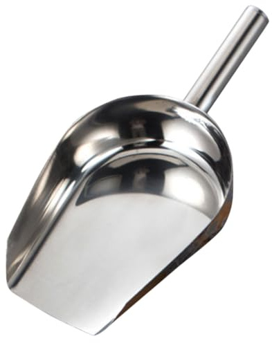 Cabilock Pala Ligera y Fácil de Usar de Acero Inoxidable para Multiusos para Cubitos de Hielo y Harina Adecuado para Tienda de Harina y Almacenamiento de Cereales