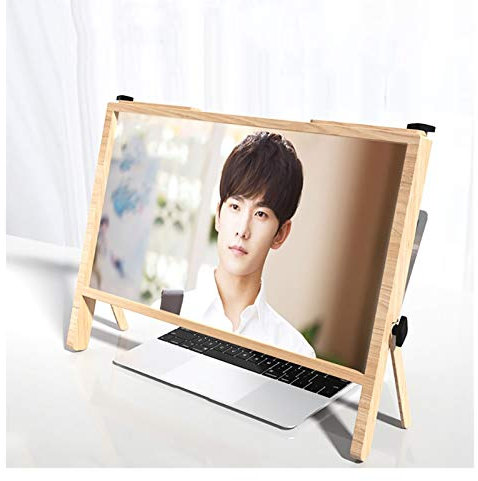 OWOHYG Screen Magnifier for Computer Monitor,21 Inch Ultra-Clear Laptop Amplifier,Phone Screen Enlarger Projector,Screen Magnification 3-4 Times,for Laptops, Tablets, Mobile (Brown)